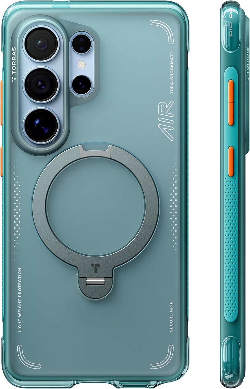 ЧехолTORRASOstandQ3AirдляSamsungGalaxyS26Ultraсмагнитнойподставкой,вращающейсяна360,совместимостьсMagSafe,встроеннаяамортизирующаяподушкадлязащитыотударовипадений.